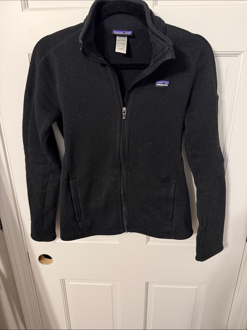 Patagonia Women’s Black Full-Zip Teddy Fleece Jacket